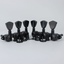 GUYKER Tuners Guitar Lock string Machine Heads Trapezium Button Black