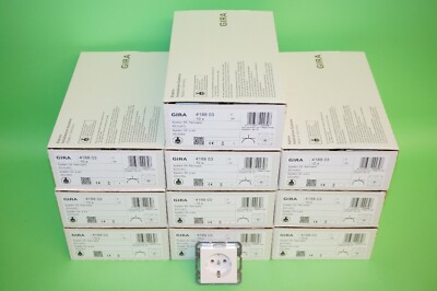 Gira Steckdose 418803 System 55 reinweiß glänzend 100 Stück