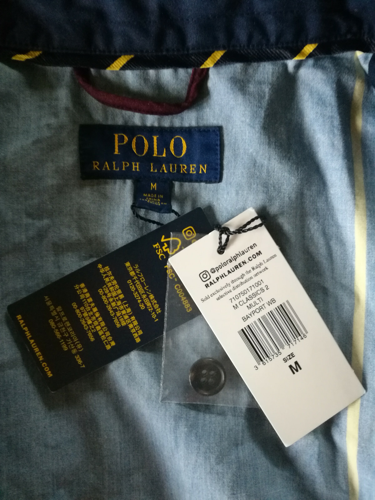 Polo Ralph Lauren Bayport Jacket Rugby Patch Varsity Windbreaker NWT ...