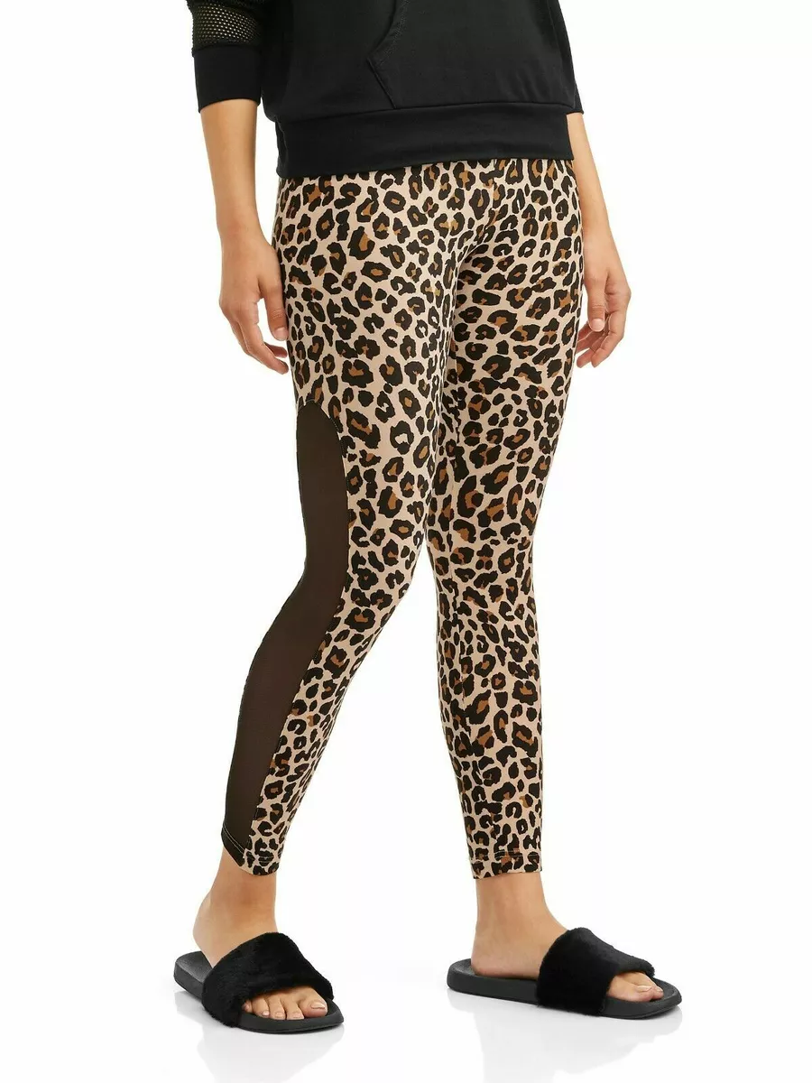 No Boundaries Juniors Cheetah Print Super Soft High Rise Legging