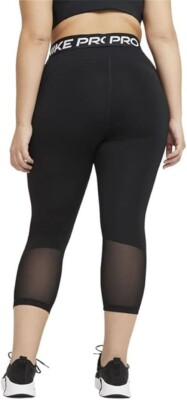 Nike Pro Womens 365 Mid-Rise Cropped Mesh Panel Leggings- Medium