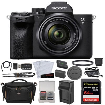 Sony Alpha a7 IV Mirrorless Camera |28-70mm Lens +Filter+Memory