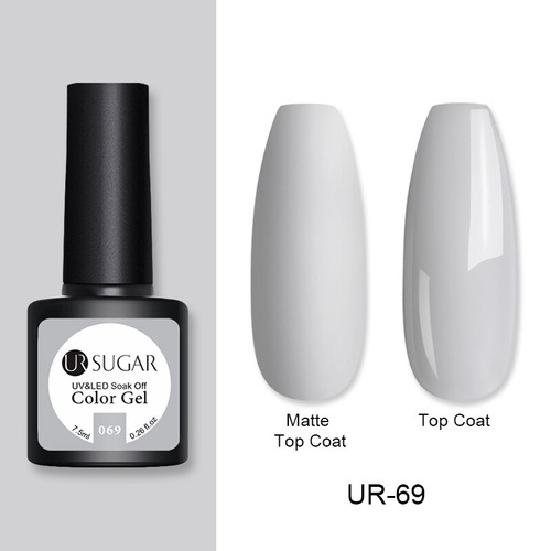 UR SUGAR 172 Colors UV Gel Polish Glitter Purple Top Base Gel Gel Varnish 7.5ml - Picture 66 of 119