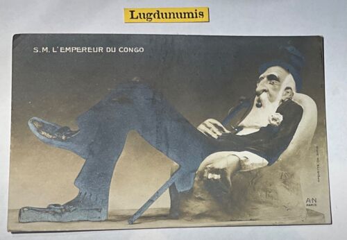 CP Carte Postale - Satire S.M L’empereur du Congo - maquette de Giris - Photo 1/2