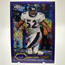 Ray Lewis 2023 Topps Chrome Composite Purple Speckle Refractor /250 #20 Ravens