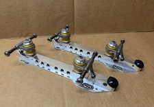 PowerDyne Reactor Old School Roller Skate Plates Size 12 / 192mm by Riedell Quad