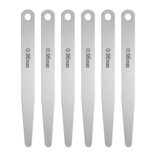 6pcs Metric Thickness Feeler Gauge 0.95mm Single Blade Tapered Feeler Gauge