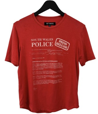 RAF SIMONS 2002 シャツ 【46】　ラフシモンズ RAF Simons Riot Riot Riot Police T-shirt Size 46 | eBay