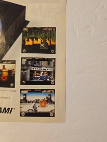 Vintage Sega CD Magazine Ad Mega Lot Lethal Enforcers Contra 90s Retro Rare