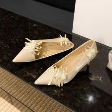 Decolte Sposa Cerimonia Rose Fiocco Tacco 6 cm Albicocca CF66648