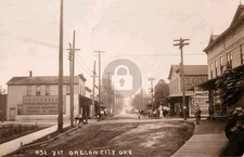 Oregon City OR Oregon 7th Street View c1911 RPPC Photo Postcard COPY