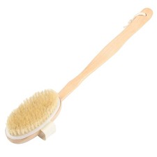 15" Bath Brush Long Handle Back Scrubber Detachable Exfoliating Body