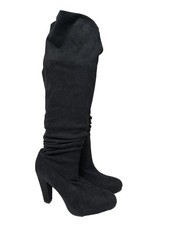 ANNA FIELD Cuissarde Dames Botte haute T EU 40 noir style décontracté