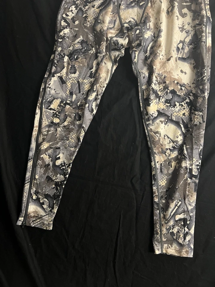 SKRE GEAR KAIBAB 300 Merino Bottoms Mens XL Solace Camo Zip Base Layer Pants - Image 3 of 4