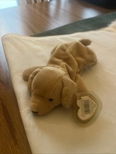 Beanie Baby Fetch The Dog 97/98 Several Tag Errors Ty Collectible Plush Toy