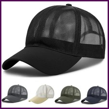 Men Women Summer Full Mesh Baseball Cap Quick Dry Cooling Sun Protection Hiking