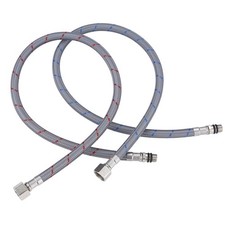 ARCORA 24" Bathroom Faucet Hose, Braided Nylon cUPC Supply Lines 3/8" Female Com