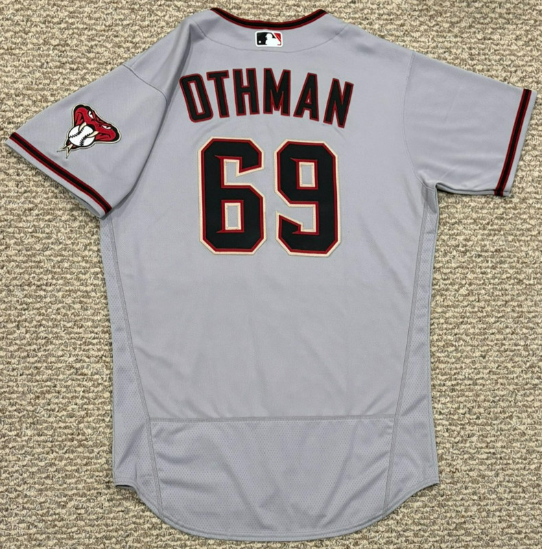 OTHMAN SIZE 44 #69 2022 ARIZONA DIAMONDBACKS ROAD GAME JERSEY ISSUED MLB