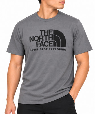 The North Face Evolution Half Dome T-Shirt Men's M Gray Logo Tee NWT