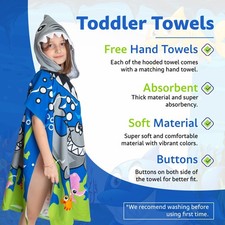 CUTE children hooded towel, THICK and good for beach, shower and pool. Age 5-10.