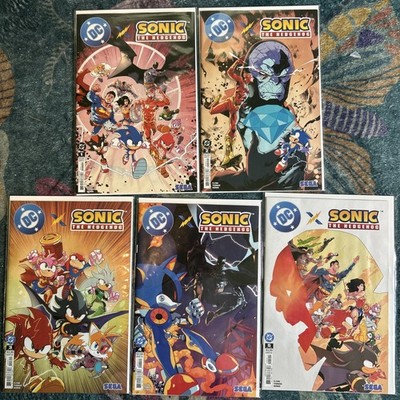 DC X SONIC THE HEDGEHOG #1 2 3 4 5 (2025) 1st Printing Cover A Complete Set