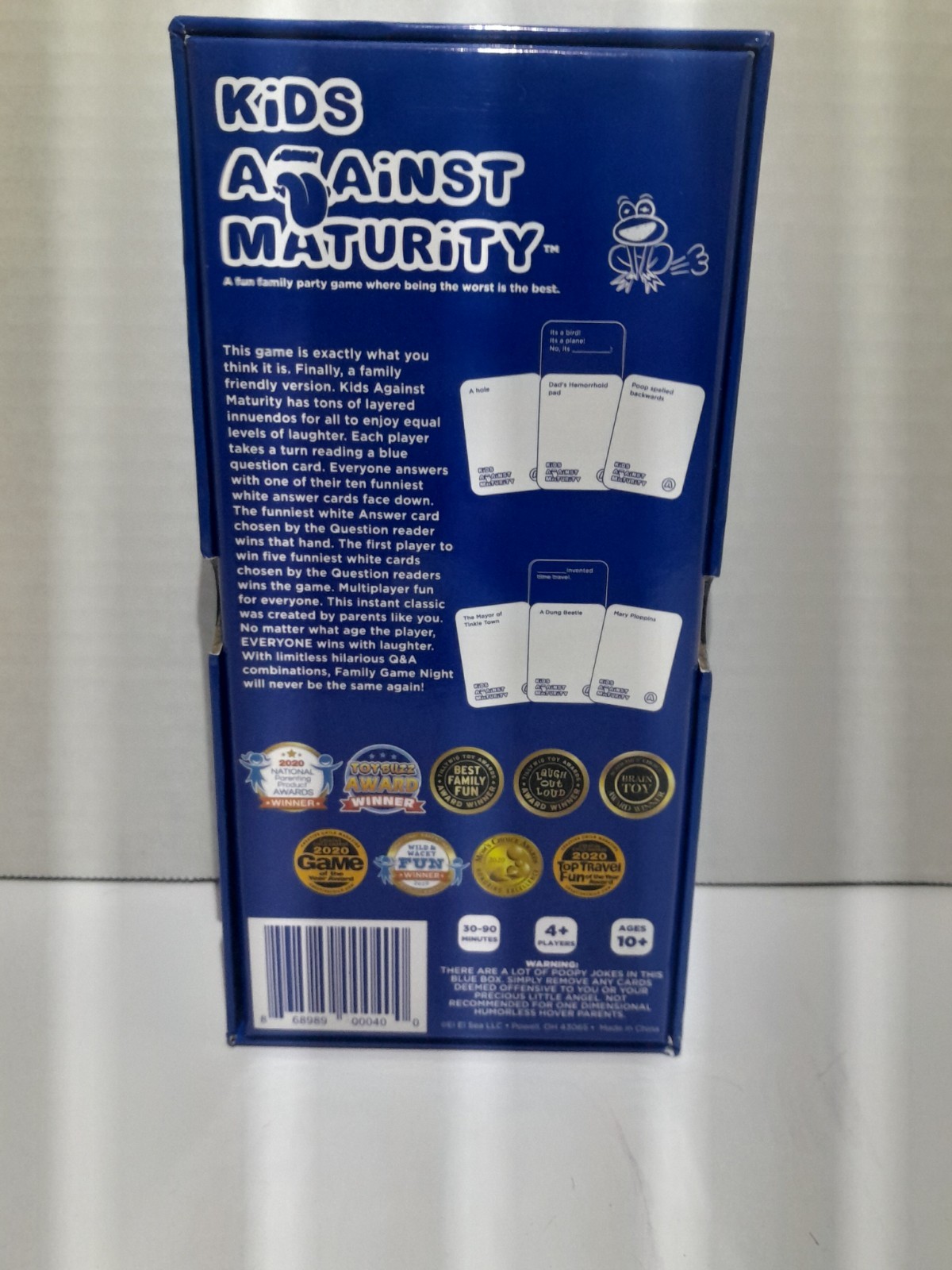 Kids Against Maturity Core Game & Expansion Packs 1-2 Card Game for Kids NIB 