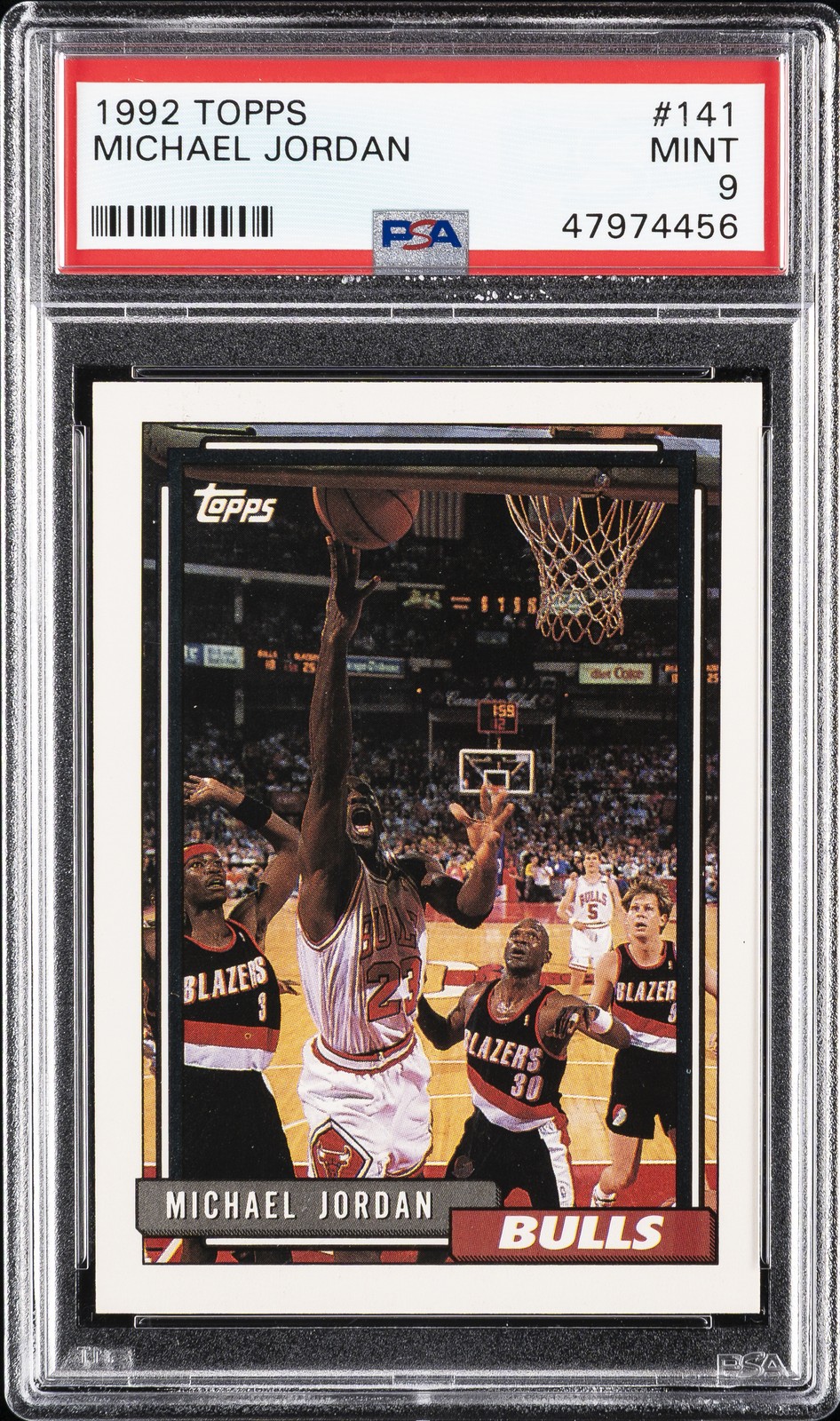 1992 TOPPS #141 MICHAEL JORDAN PSA 9
