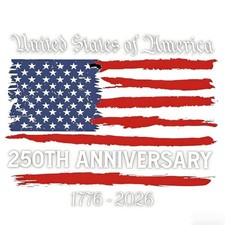 1776-2026 USA Patriotic Commemorative Sticker, American Flag Vinyl A - 30 30CM
