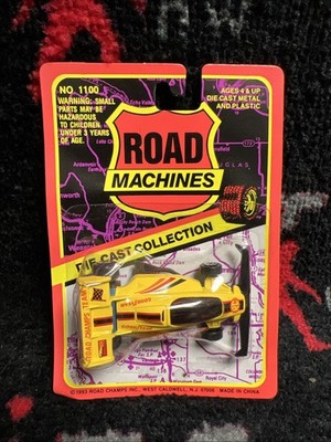 Vintage 1993 Road Champs Road Machines Goodyear Formula 1 F1 Race Car 1:64 Yello