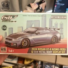 GreenLight 1/64 2024 Nissan GTR R35 Stealth Gray Twin Pack GT Show Limited Set