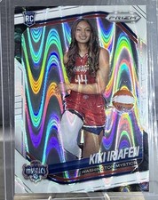2025 Panini Prizm WNBA Kiki Iriafen White Seismic Prizm #149 RC Mystics