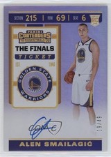 2019-20 Panini Contenders The Finals Ticket /49 Alen Smailagic #103 Auto zy6