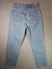 Vintage 90s Levis Orange Tab Jeans Womens 8 Medium Loose Fit Straight 15961