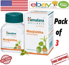  3X60 180 Tabs Himalaya Manjishtha  Herbal Skin Wellness  FREE SHIP