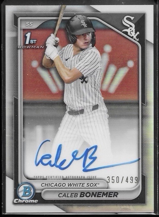 2024 Bowman Draft Chrome- CALEB BONEMER 1st Refractor Auto #/499 CPA-CBO (CHW)