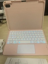 Harvopu Compatible for iPad 10th/11th Generation Case with Keyboard Folio Cover