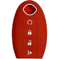 Key Fob Cover: Remote Case Protector Fit for Pathfinder Qashqai Rogue-Red