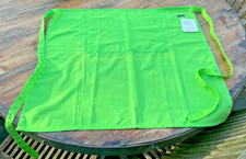 NEW Dennys lime green polyester tie waist apron for waiting or home cooking 