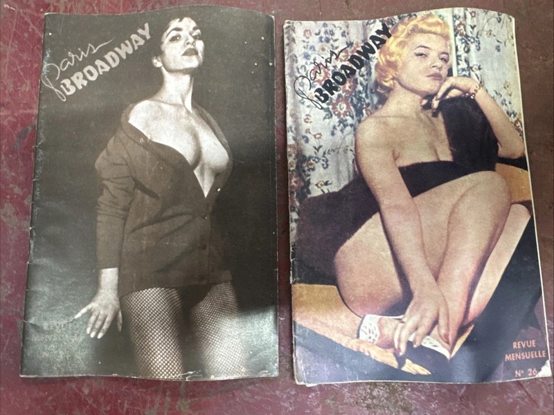 Vintage Paris Broadway Revue Mensuelle Magazines No 23 & 26 French Glamour