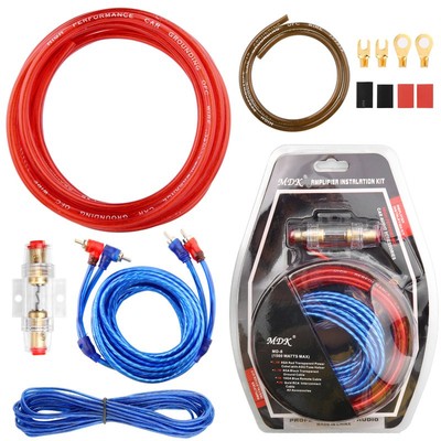 Kabelset Anschluß Endstufe Verstärker Amp Subwoofer Auto Audio Wire Kabel 1500W