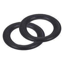 MECCANIXITY 2 Pcs 4.5 Inch Foam Speaker Edge Surround Rings 75x118mm, Black