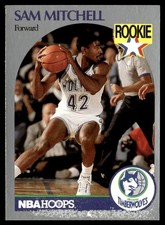 1990-91 Hoops Sam Mitchell Rookie Minnesota Timberwolves #188