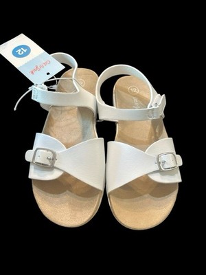 Cat & Jack Girls Sandals (Size 12 kids) NWT White