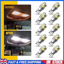 10Pcs AUXITO T10 W5W 194 168 LED Headlight Bulb 6500K White Canbus Error Free Uk