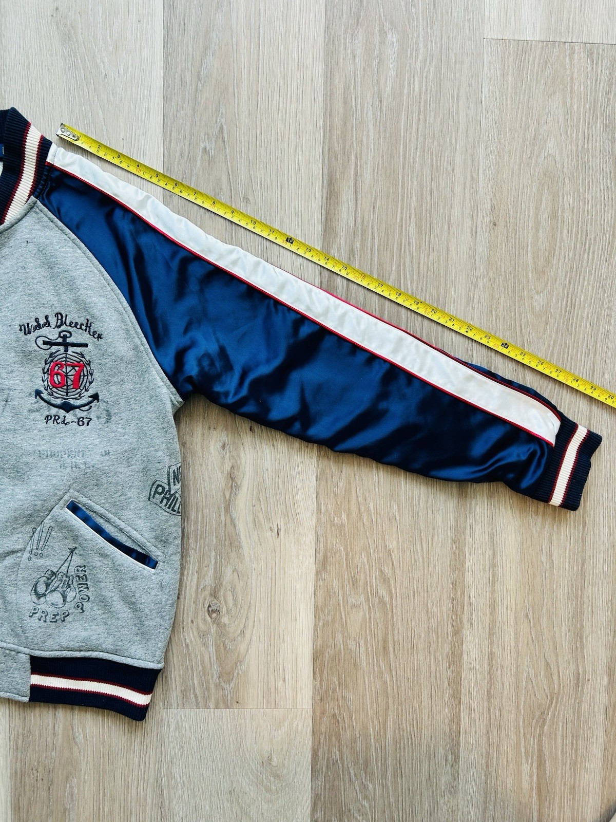 Rare Polo Ralph Lauren Patch/Graphic Varsity Track Jacket image 6