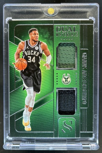 2024-25 Panini Silhouette Giannis Antetokounmpo Dual Jersey #DMA-GIA