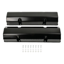 Valve Covers Fabricated Anodized Alum For 1958-1986 Sbc Chevy 327 350 383 400 Bk