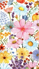  2 Paper Guest/Buffet Napkins for Decoupage/Mixed Media - Spring Floral