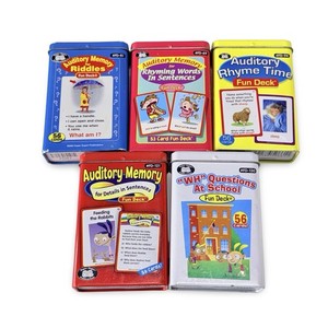 Super Duper Auditory Memory Rhyme Time WH Questions Speech Therapy 5 Pk NM Cond