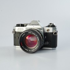 CLA d Canon Canon AE 1 Program Silver FD 50mm F 1.4 S.S.C. O MF Film SLR Camera
